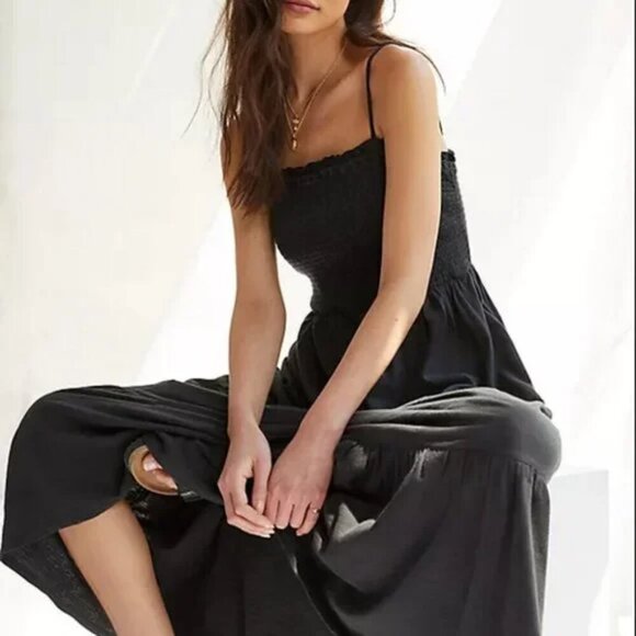 Anthropologie Dresses & Skirts - Anthropologie Smocked Flounced Maxi Sun Dress